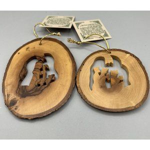 Ornament Holy Hand Imports Olive Tree Prunings Bethlehem Mangere Wisemen 1998